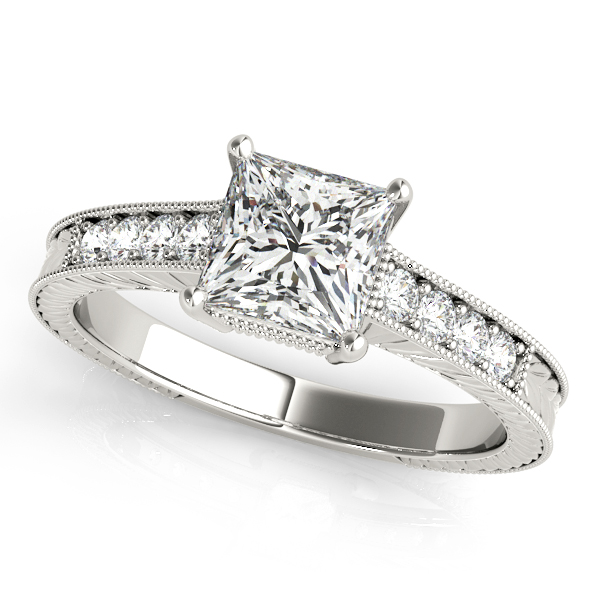 Amazing Wholesale Jewelry - Square Engagement Ring 23977082856-A