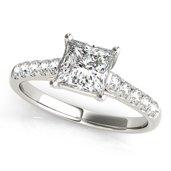 Amazing Wholesale Jewelry - Square Engagement Ring 23977082857-H