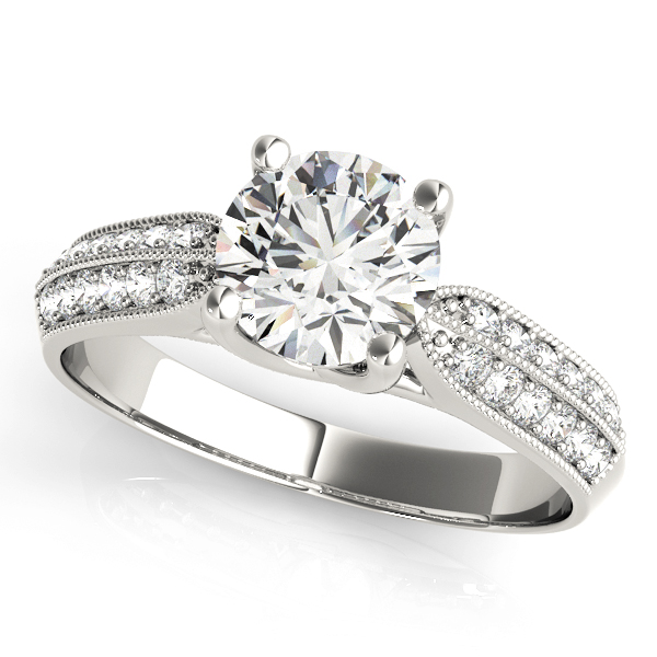 Amazing Wholesale Jewelry - Round Engagement Ring 23977082890-B