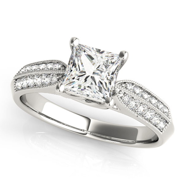 Amazing Wholesale Jewelry - Square Engagement Ring 23977082891-A