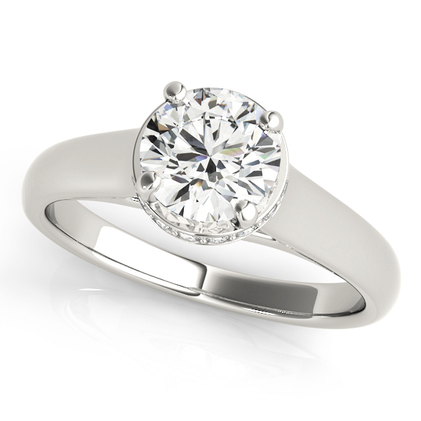 Amazing Wholesale Jewelry - Round Engagement Ring 23977082960-1/4
