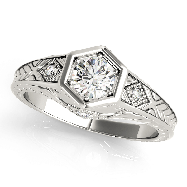 Amazing Wholesale Jewelry - Round Engagement Ring 23977083377-3/8