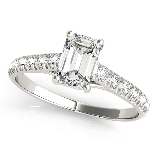 Amazing Wholesale Jewelry - Emerald Cut Engagement Ring 23977083438-8.5X6.5