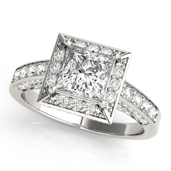 Amazing Wholesale Jewelry - Square Engagement Ring 23977083501-4