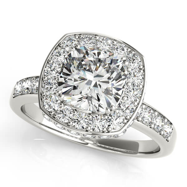 Amazing Wholesale Jewelry - Cushion Engagement Ring 23977083502-6