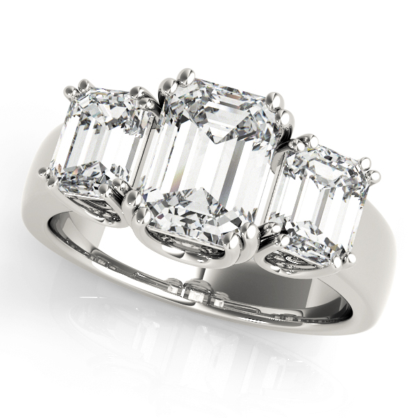 Amazing Wholesale Jewelry - Emerald Cut Engagement Ring 23977083610