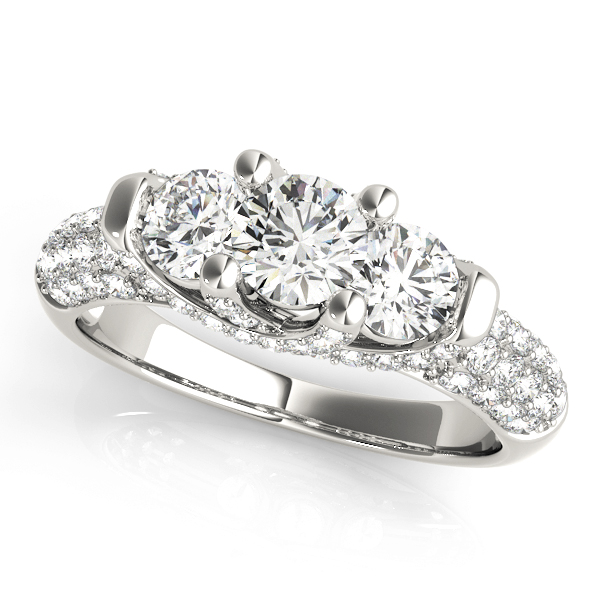 Amazing Wholesale Jewelry - Round Engagement Ring 23977083741-7/8