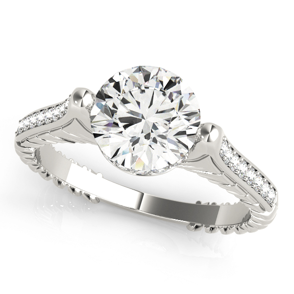 Amazing Wholesale Jewelry - Round Engagement Ring 23977083868-1/2