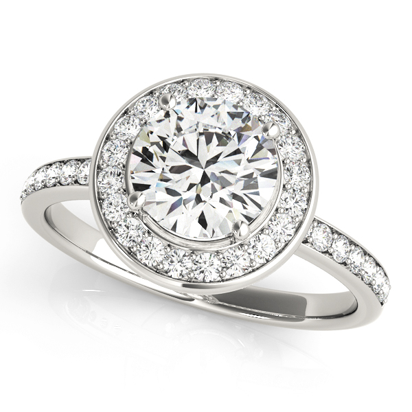 Amazing Wholesale Jewelry - Round Engagement Ring 23977083872-3/4