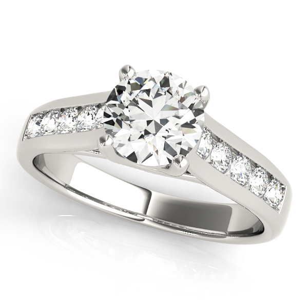 Amazing Wholesale Jewelry - Round Engagement Ring 23977084036-1/4