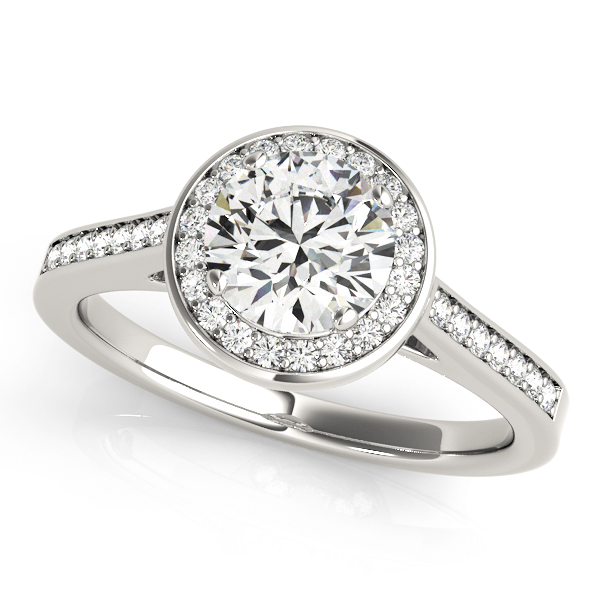 Amazing Wholesale Jewelry - Round Engagement Ring 23977084045-3/4