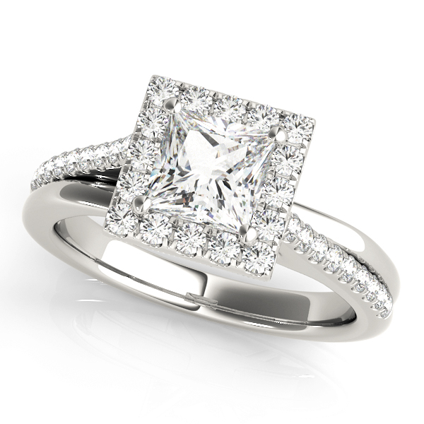 Amazing Wholesale Jewelry - Square Engagement Ring 23977084330-B