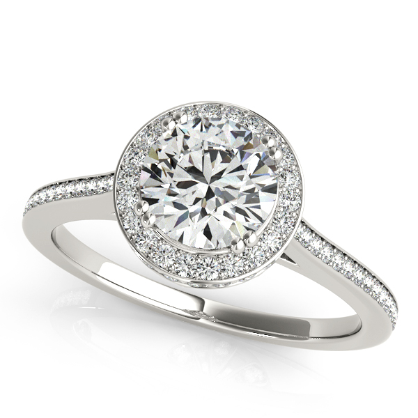 Amazing Wholesale Jewelry - Round Engagement Ring 23977084353-E-1