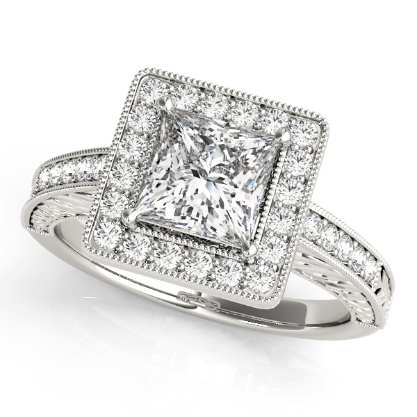 Amazing Wholesale Jewelry - Square Engagement Ring 23977084510-7