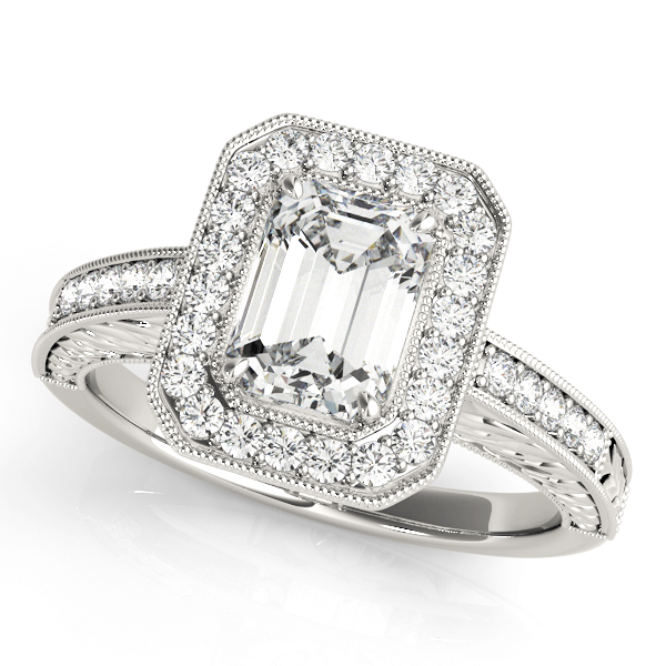 Amazing Wholesale Jewelry - Emerald Cut Engagement Ring 23977084511-6X4