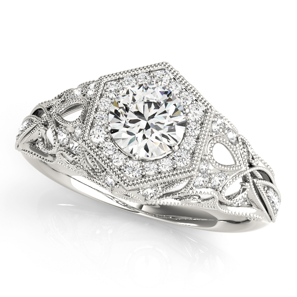Amazing Wholesale Jewelry - Round Engagement Ring 23977084676-1/2