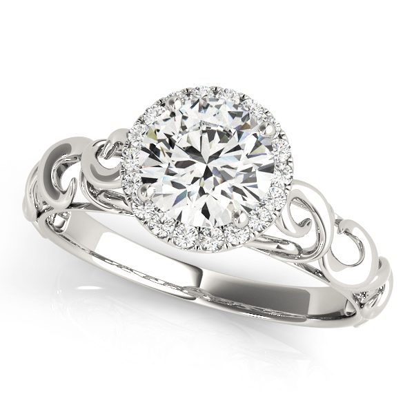 Amazing Wholesale Jewelry - Round Engagement Ring 23977084737-1/4